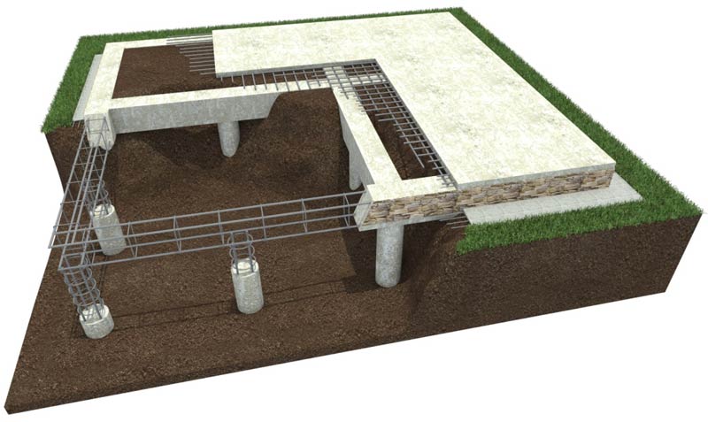 конструкция дома из бруса