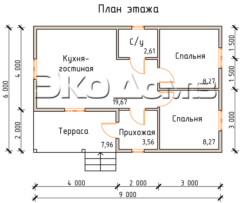 ДОМ 1 (6x9) в Саранске
ДОМ 1 (6x9)